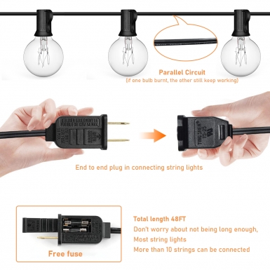 LED户外灯 - HCP097 G40玻璃泡灯串